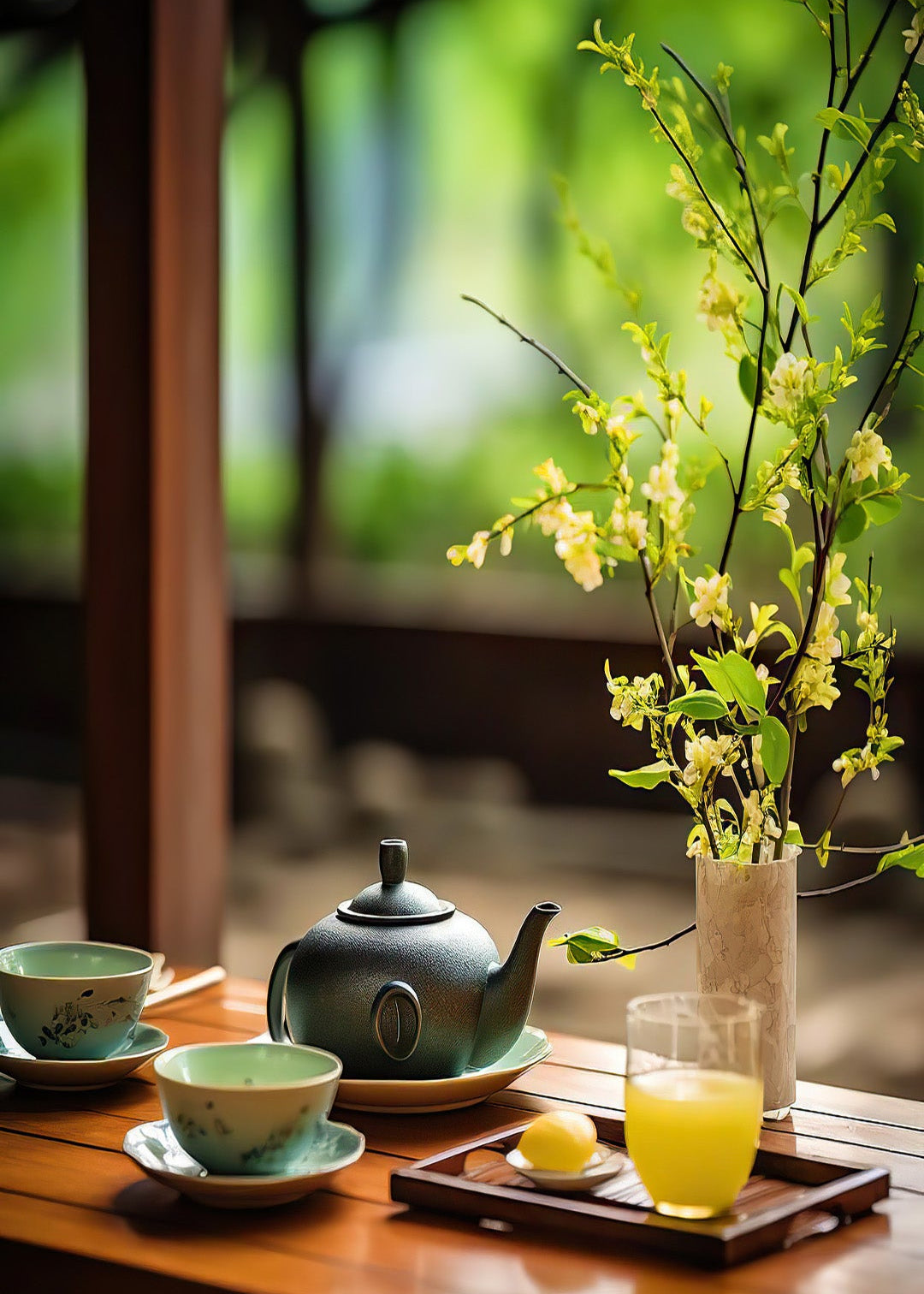 Tea + Flower Arrangement Workshop