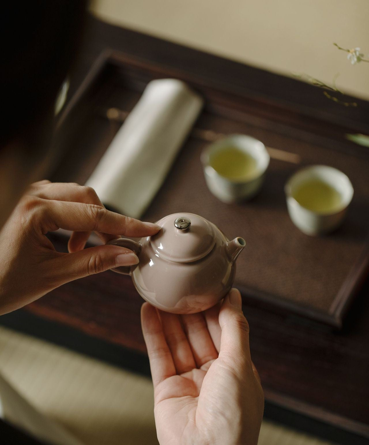 Hand Paint Snowy Plum Blossom Teapot – Jingdezhen