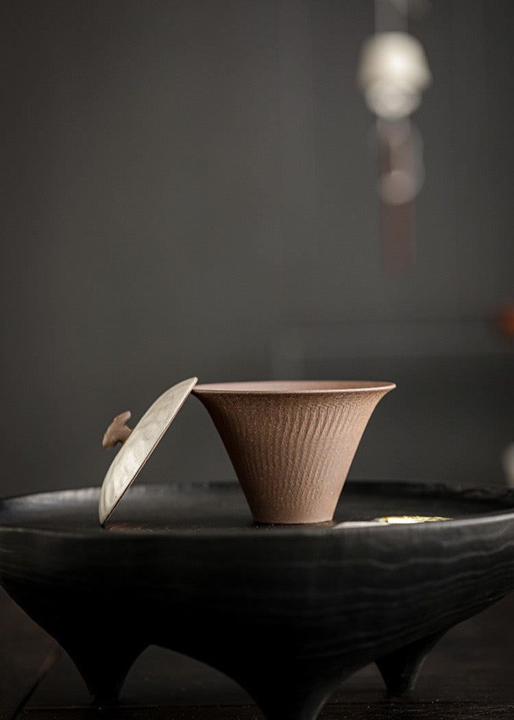 Rock Mud Silver Lid Gaiwan