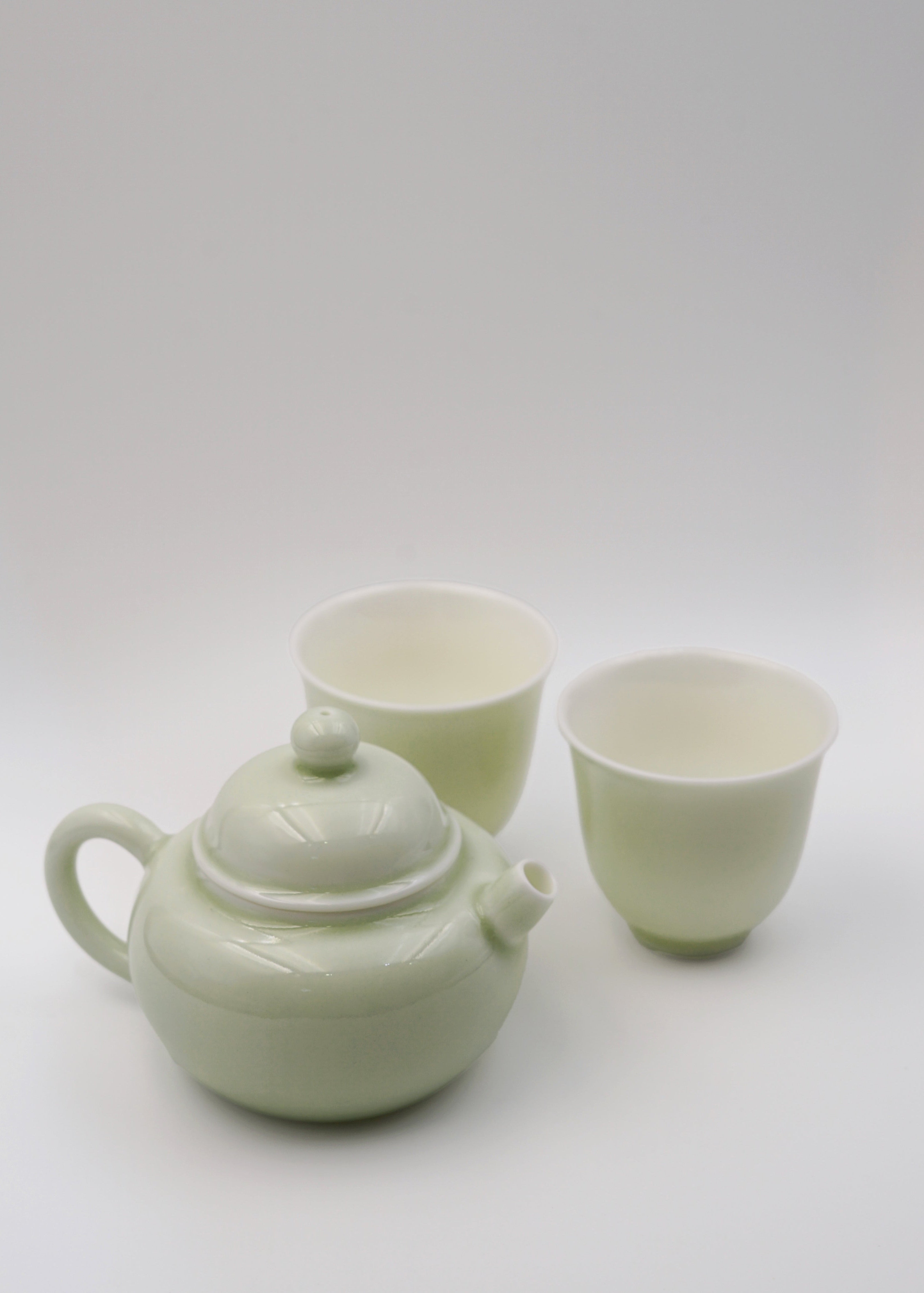 Green Porcelain Teapot Set