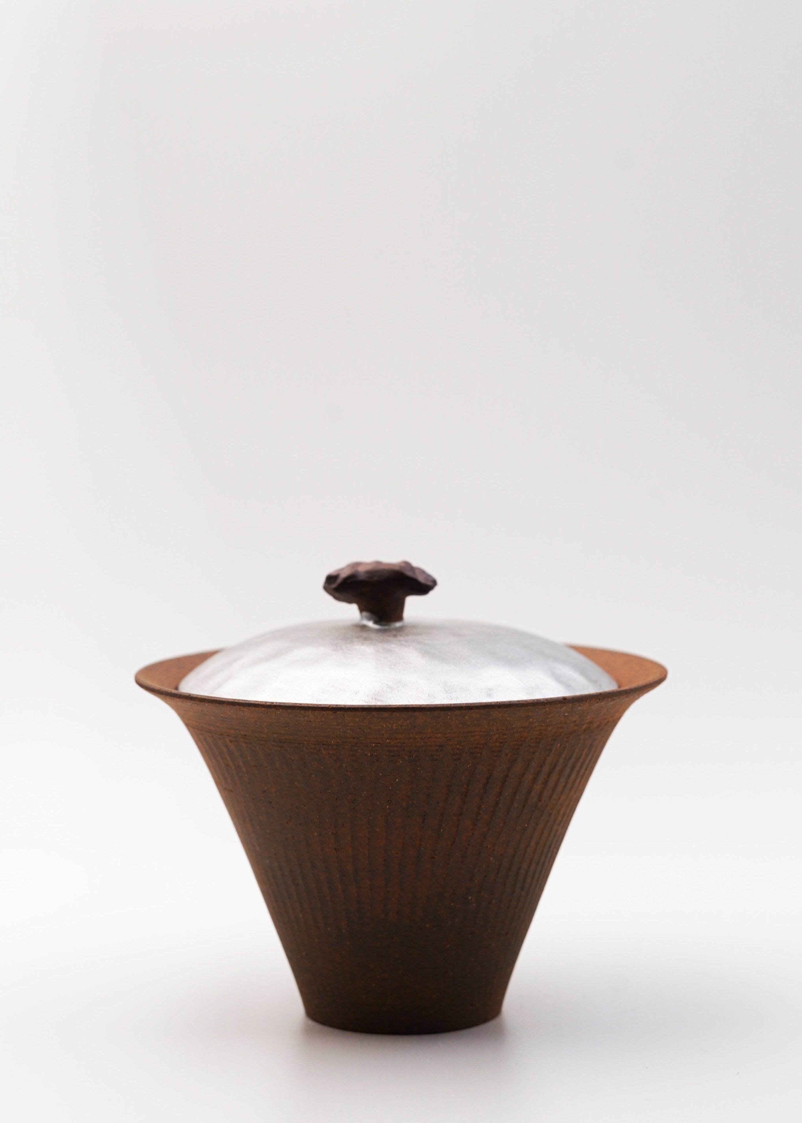 Rock Mud Silver Lid Gaiwan