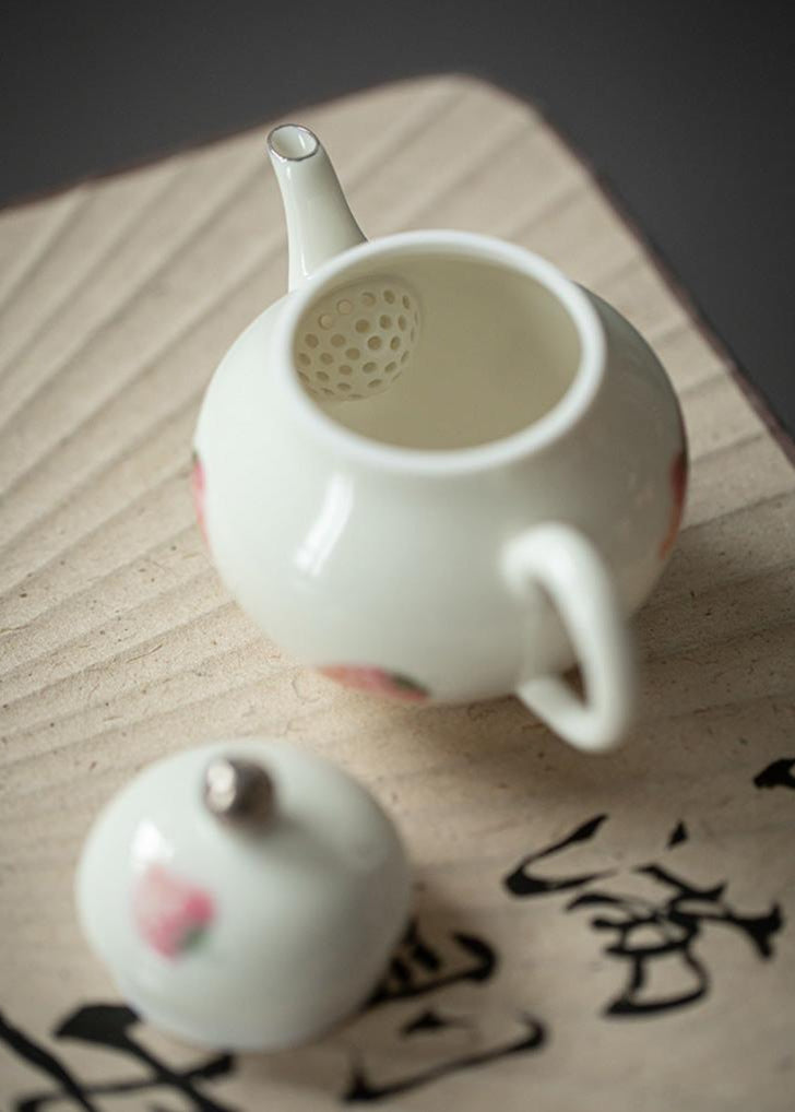 Strawberry Porcelain Teapot