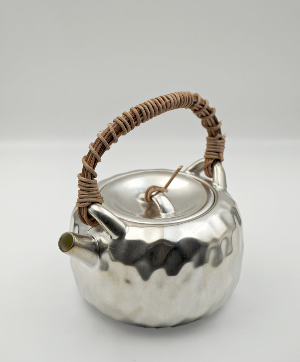 Handcrafted Hammered Silver-Plated Teapot