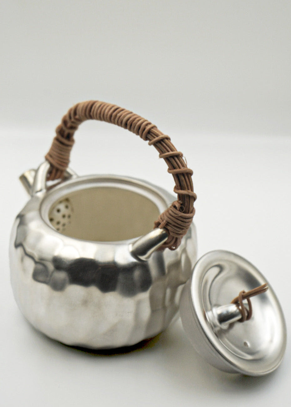 Hammered Silver-Plated Teapot