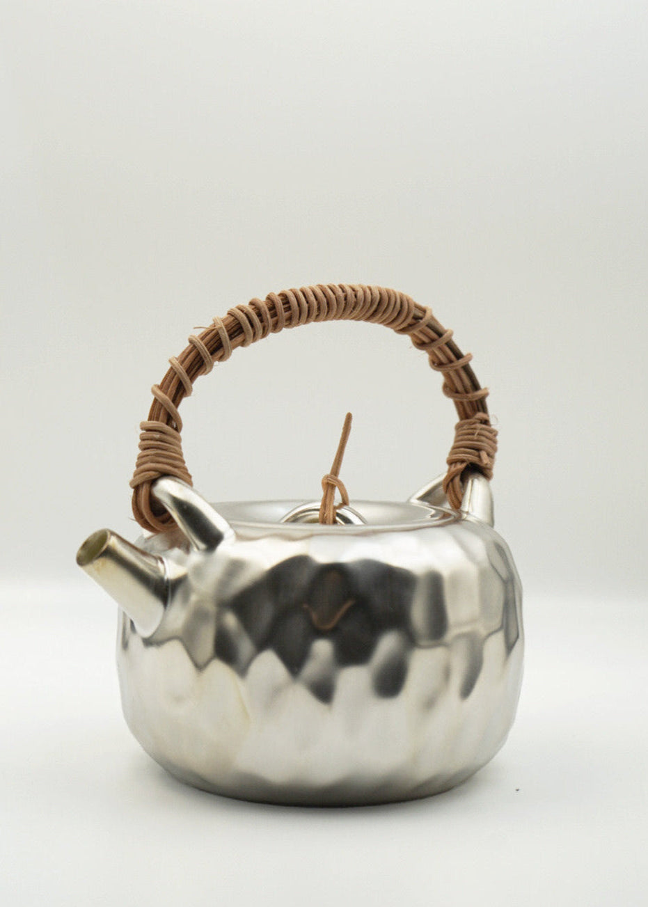 Hammered Silver-Plated Teapot